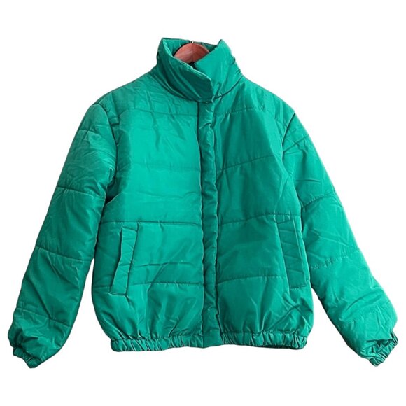 2Blue Denim Co. Weather-Proof Puffer Jacket – Teal Green – Insulated Winter Coat - Picture 4 of 8